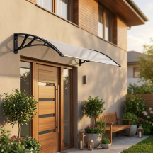 Kasart YY800-C X120 HOLLOW TR. Pensilina da Esterno in Policarbonato e ABS 120x80 cm Trasparente