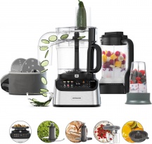 Kenwood FDM73.850SS Robot da Cucina Multifunzione 3 Litri 1000 Watt Inox