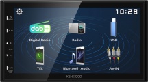 Kenwood DMX129DAB Monitor per Auto 2 DIN 64W Touch Screen Bluetooth Nero