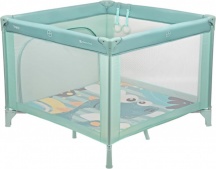 Kikka Boo 31003030015 Box per Bambini 0-15 Kg Recinto Neonato Pieghevole Mint Dino - Enjoy