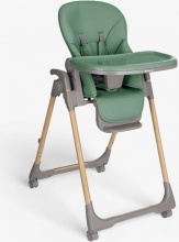 Kikka Boo 31004010183 Olive - Seggiolone Pappa Reclinabile Richiudibile Mint