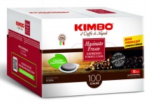 Kimbo 014297 Cialde E.S.E. Compostabili 100 Pz Macinato Fresco Tostatura Scura