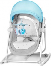 Kinderkraft KBUNIMUPBLU0000 Unimo - Sdraietta Neonato 5 in 1 Max 18 Kg Dondolo Altalena Up Blue
