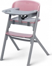 Kinderkraft KHLIVY00PNK0000 Livy Seggiolone Pappa 4 Regolazioni Sdraietta Schienale 6M Rosa