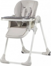 Kinderkraft KKKYUMMGRY0000 Yummi - Seggiolone Pappa Regolabile in Altezza Grigio