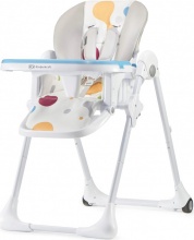 Kinderkraft KKKYUMMUL0000 Yummy - Seggiolone Pappa 7 Regolazioni Richiudibile Multicolor