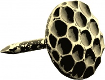 Koncreto 256394 Bullette Per Tappezziere mm 12 Pz 20 Ottonate Nido Ape