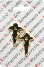 Koncreto 280229 Gancio Per Quadri Giglio Magnum mm 45 Pezzi 2 Oro