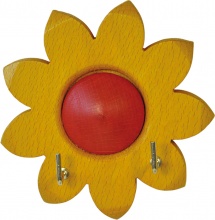 Koncreto 281664 Appenditutto Adesivo Legno Girasole 2 Posti Pezzi 1