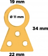 Koncreto 309522 Attaccaglie Fisse N. 2 Pezzi 6