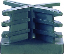 Koncreto 310166 Puntale Alettato mm 50x50 Pezzi 2