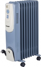 Kooper 9721059 Radiatore Termosifone Elettrico ad Olio 9 Elementi 2000W BluAvorio Nine