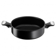 LAGOSTINA 010271032024 Tegame a Induzione in Alluminio 2 Manici cm 24 Nero Unlimited