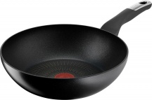 LAGOSTINA 010271041828 Wok Padella Antiaderente Induzione in Alluminio 28 cm Nero Unlimited