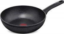LAGOSTINA 10253041828 Wok Padella Antiaderente Induzione in Alluminio 28 cm Nero Performa