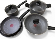 LAGOSTINA 10269600008 Batteria Pentole Induzione 8 Pz Antiad. Mediterranea Mineralis Green