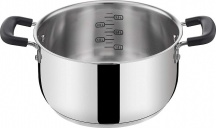 LAGOSTINA 10717031022 Casseruola Induzione � 22 cm Acciaio Lucido Pratica