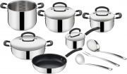 LAGOSTINA 10717600013 Batteria Pentole Induzione 13 Pz Antiaderenti Acciaio Inox Pratica