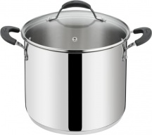 LAGOSTINA 12896020524 Pentola a Induzione in Acciaio Inox cm 24 con Coperchio Tempra