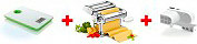 LAICA PM2800 Macchina per la Pasta Manuale + Motore + Bilancia Cucina max 5 kg