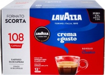 LAVAZZA CREMEGUSTO108 Capsule Lavazza A Modo Mio gusto Crema e Gusto conf 108 capsule