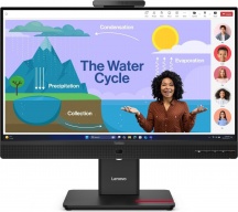 LENOVO 64B7UAT1EU Monitor PC 23.8" Full HD IPS Risposta 6 ms Nero ThinkVision T24D-4v