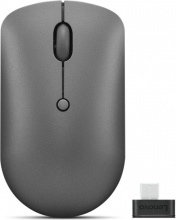 LENOVO GY51D20867 Mouse Ottico Wireless 4 Tasti 2400 DPI Grigio USB-C 540 compatto Storm