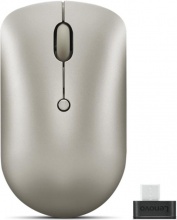 LENOVO GY51D20873 Mouse Ottico Wireless 4 Tasti 2400 DPI Sabbia USB-C 540 compatto Sand