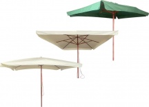 LIF 2X3 WHITE Ombrellone da Giardino 2x3 mt in LegnoPoliestere colore Bianco