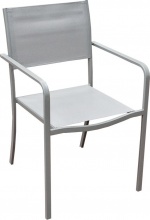 LIF 6129280 Sedia per Esterni Metallo 54x55,5x86 cm Tortora Capalbio