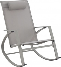 LIF C3001FN1-WP BROWN Sedia a Dondolo da Giardino Cuscino Poggiatesta 60x104x95 cm Tortora Siesta