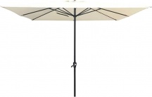 LIF CXU-20026 Ombrellone da Giardino 3x3 mt in AlluminioPoliestere colore Ecr�