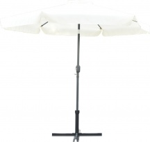 LIF JDMU-004 Ombrellone da Giardino 2,7 mt AlluminioPoliestere Bianco