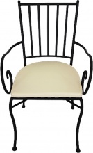 LIF XYT154 Sedia per Esterni Metallo 45x42x88 cm Ecr� Jasmine