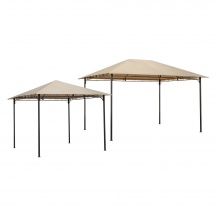 LIF YF-3136A Gazebo da Giardino 3x3 mt in AcciaioPoliestere Ecr� - TAHITI