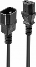 LINDY 30331 Cavo di Alimentazione Nero 2 m Accoppiatore C14 Accoppiatore C13