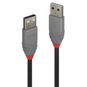 LINDY 36691 Cavo USB 0.5 m 2.0 USB A Nero Grigio