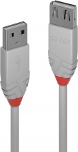 LINDY 36714 Cavo USB 3 M USB 2.0 USB a Grigio