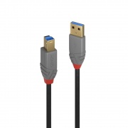 LINDY 36741 Cavo USB 1 m 3.2 Gen 1 3.1 Gen 1 USB A USB B Nero