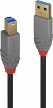 LINDY 36744 Cavo USB 5 M USB USB a USB B Nero