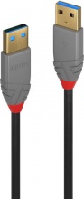 LINDY 36752 Cavo USB 2 m 3.2 Gen 1 3.1 Gen 1 USB A Nero