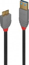 LINDY 36766 Cavo USB 1 m 3.2 Gen 1 3.1 Gen 1 USB A Micro-USB B Nero