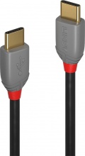 LINDY 36872 Cavo USB 2 m 3.2 Gen 1 3.1 Gen 1 USB C Nero Grigio