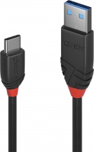 LINDY 36917 Cavo USB 1.5 M USB USB a USB C Nero