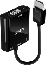 LINDY 38285 Cavo e Adattatore Video 0,1M Hdmi Tipo a (Standard) Vga (D-Sub) Nero
