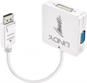 LINDY 41028 Adattatore DisplayPortHDMI VGADVI colore Nero