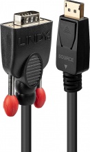 LINDY 41941 Cavo e Adattatore Video 1 M Displayport Vga (D-Sub) Nero