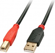 LINDY 42761-LND 42761 Cavo Usb 10 M Usb 2.0 Usb a Usb B Nero Rosso
