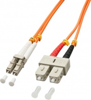 LINDY 46990 1.0M OM2 LC SC Duplex Cavo a fibre ottiche 1 m Arancione
