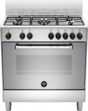 La Germania AMN855EXV24 Cucina a Gas 5 Fuochi Forno Elettrico 80x50 Classe A Inox